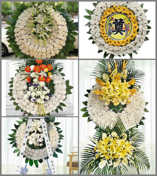 湖北黄石市阳新县富池镇孟铺村花圈速递